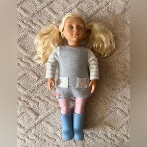 Our Generation Meagan Doll - Blonde Hair & Blue Eyed Realistic Doll W/ Clothes